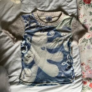 Mystic Dimension Cat Mesh Top